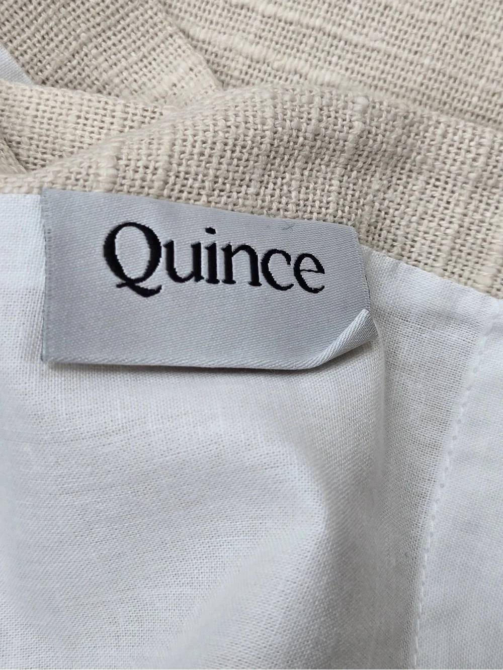 NWT QUINCE Set Of 2 48x84 Cotton Slub Curtains Natural 0858